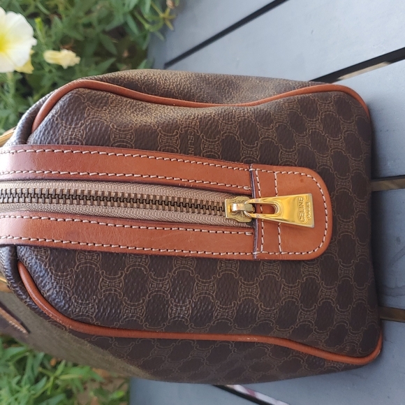 Celine Monogram Brown Leather Satchel - Picture 5 of 14